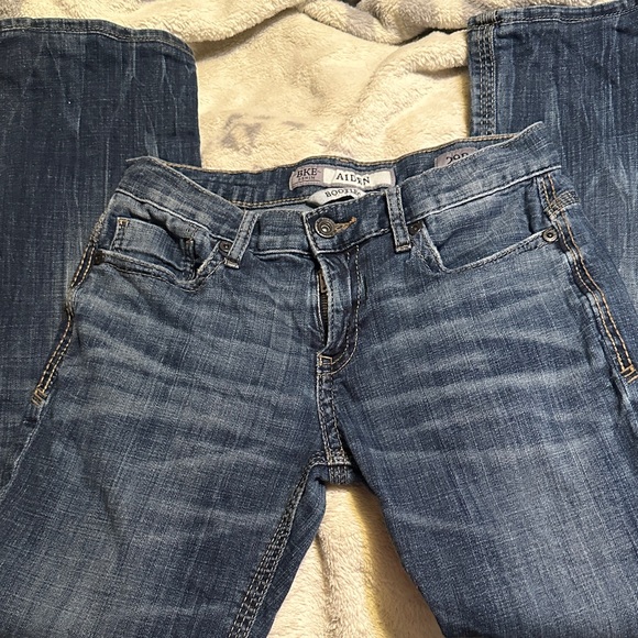 BKE Men's Dark Blue Bootcut Jeans - Picture 5 of 10